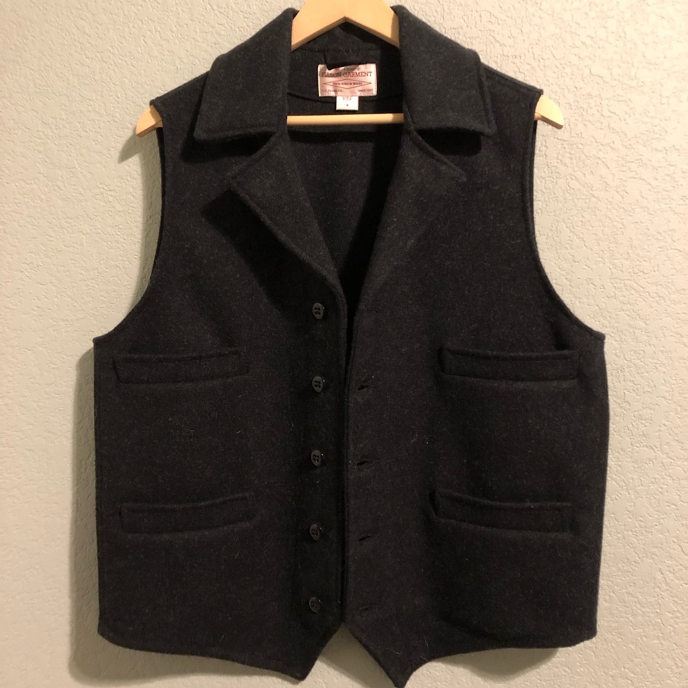 Filson Mackinaw Wool Western Vest Medium